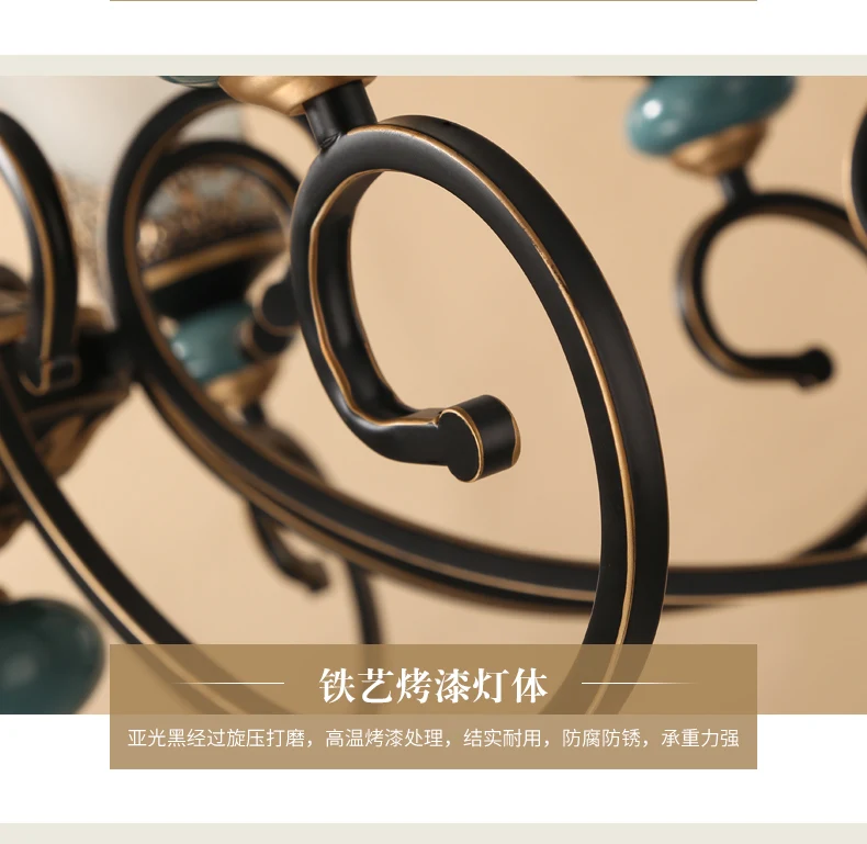 Modern Style Ceramic Candle Holder Pendant Light for Living Room  Bedroom Interior Home Lighting with Classic European Design