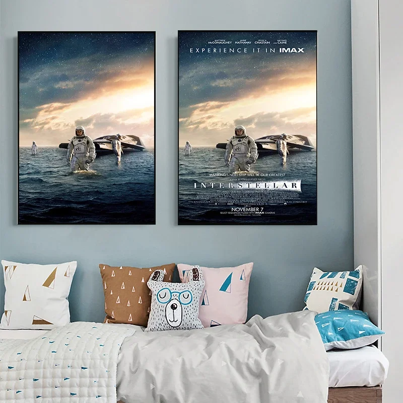 ملصق طباعة قماش عالي الدقة للديكور المنزلي ، فيلم مشهور ، فن حائط بين النجوم ، الحياة الجمالية ، غرفة المعيشة ، بار ، مقهى ، كلاسيكي #3