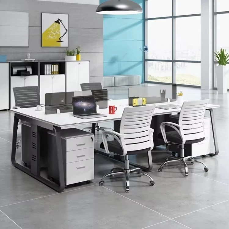 Office furniture workstation tables and chairs administrative office workbench set