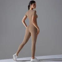 Quick-Drying Gym Leggings Set Yoga Suit Sports Set Sleeve Breathable Stretchy GYM Yoga Slim Fitness Active Top Tight Yoga Pant - Image 6