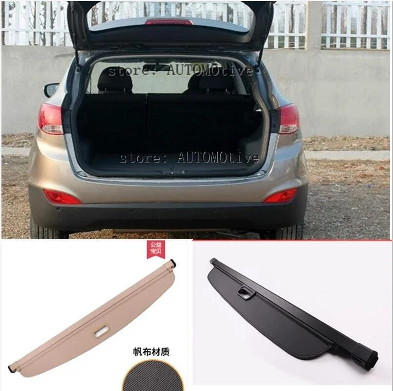 

Top Quality! Rear Trunk Security Shield Cargo Cover Fit For Hyundai IX35 2009 2010 2011 2012 2013 2014 2015 (Black, beige)