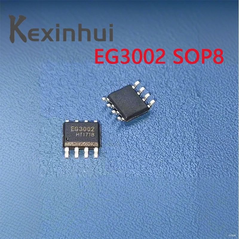 10pcs/lot EG3002 single-channel power MOSFET driver chip SMD SOP8 withstand voltage 30V output current 1A