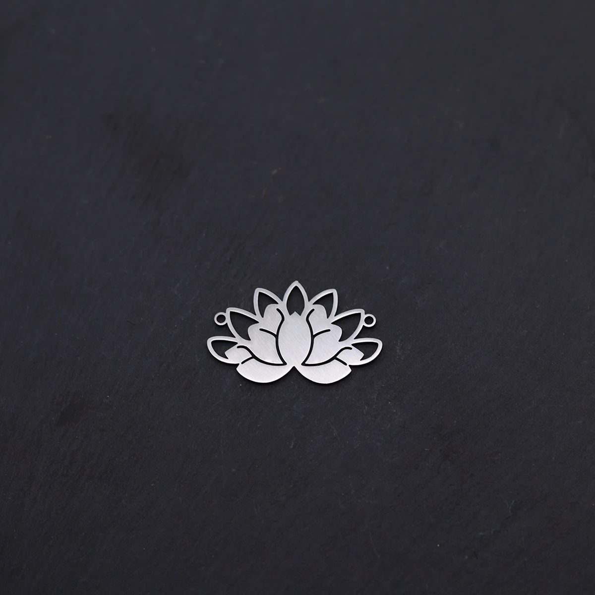 3 قطع رائعة تميمة زهرة اللوتس لتقوم بها بنفسك اكسسوارات الفولاذ المقاوم للصدأ قلادة جالبة للحظ لصنع المجوهرات أساور قلادة المواد #4