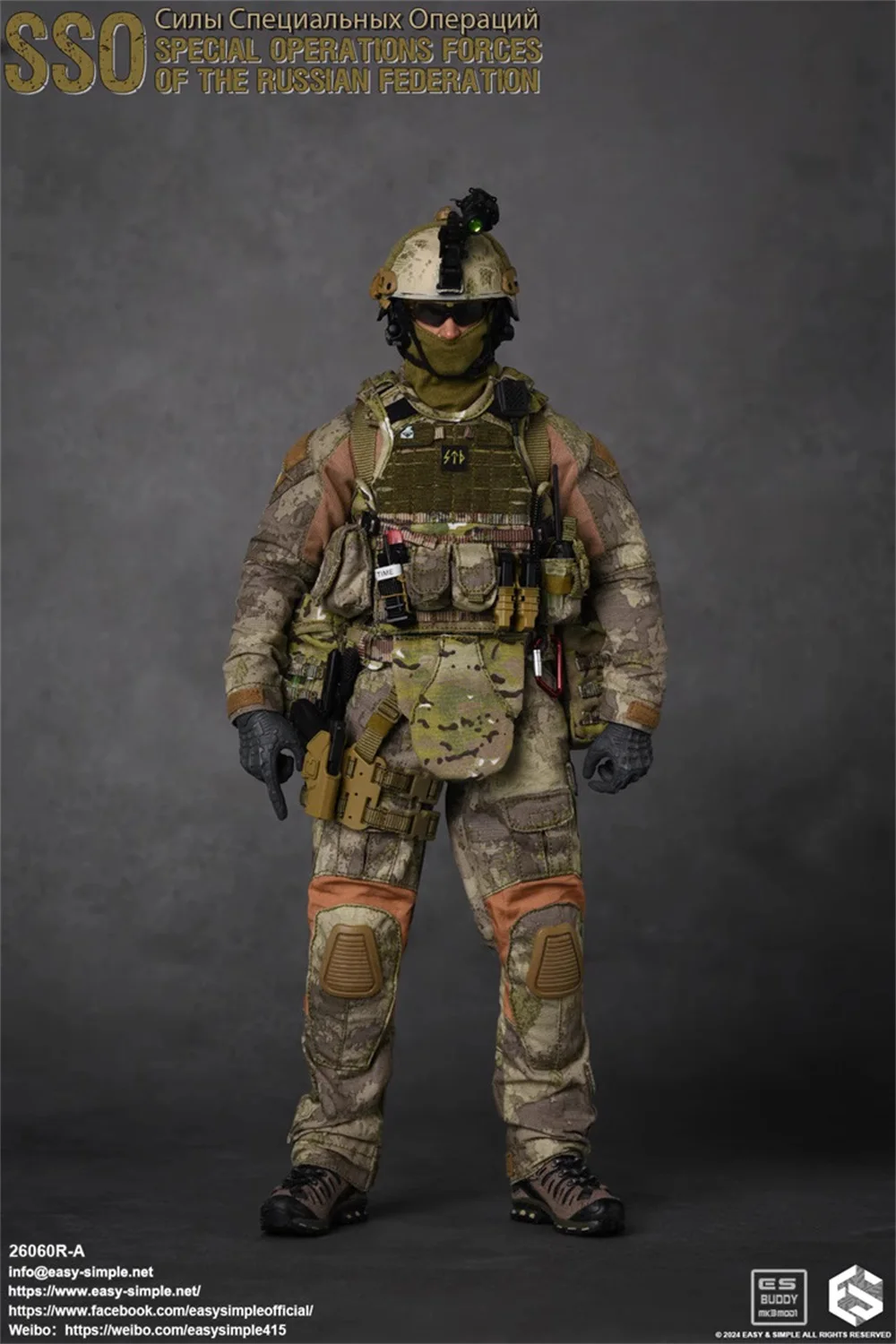 Scale 1/6 Easy&Simple ES 26060RA Soldier SSO Special Operation Forces Soldier Full Set Moveable Action Figure Model For Fans