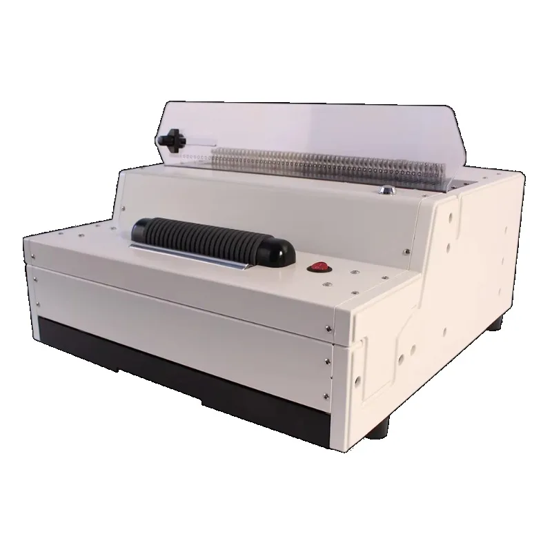 Professional Supplier F4 Paper Electricity Spiral Plastic Coil Ring Book Binding Machine Notebook Binder with Foot Pedal