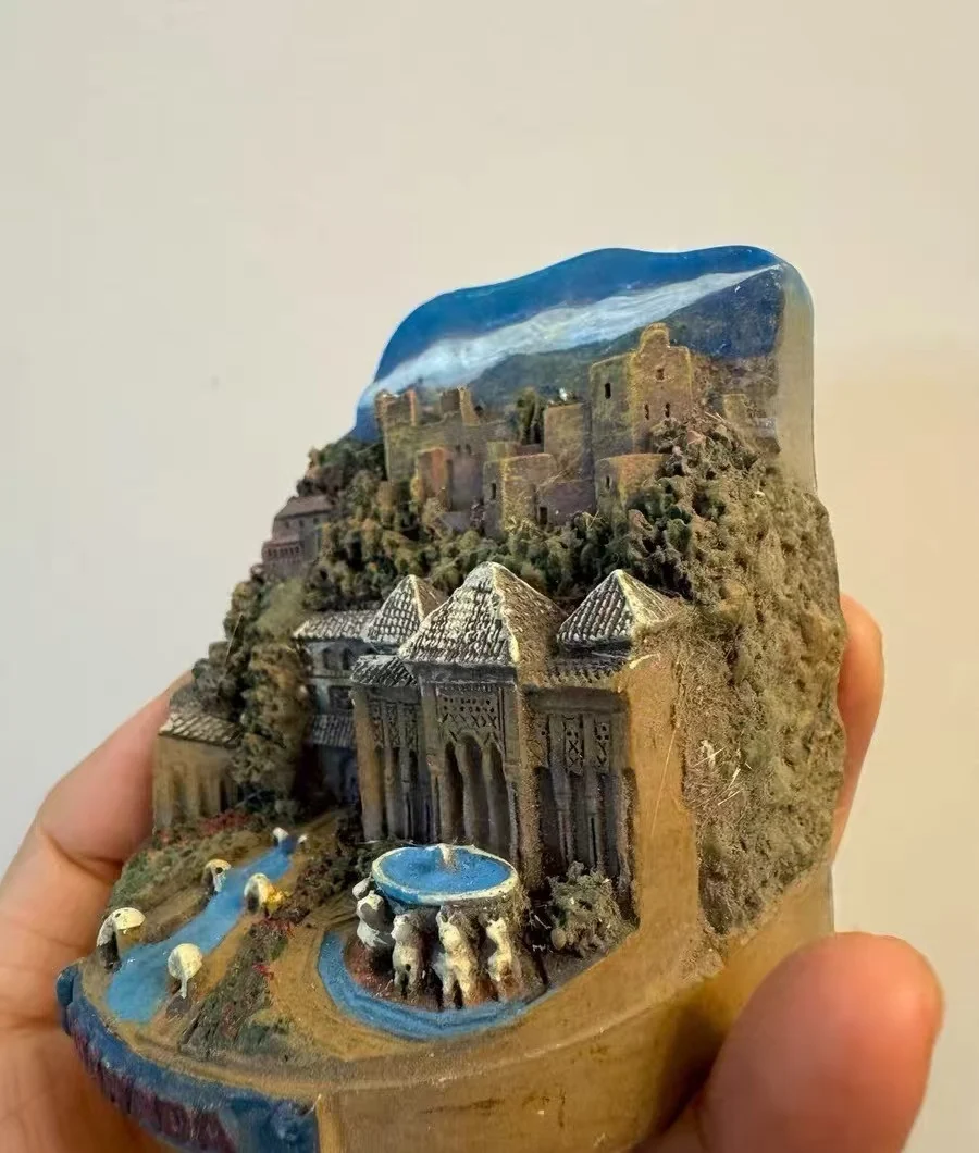 resin figure mental psychological sand table game box court therapy building granada spanish