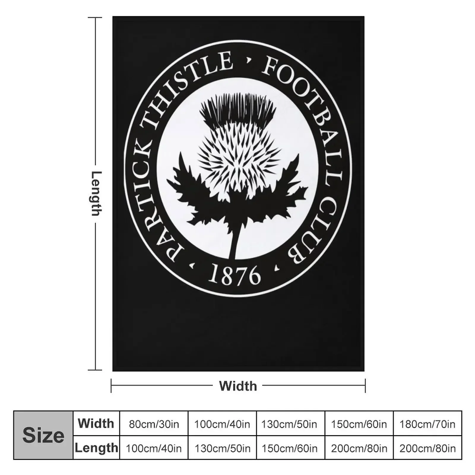 Partick thistle scottish football sports fans Throw Blanket blankets ands Bed Fashionable Decorative Sofa Thermal Blankets