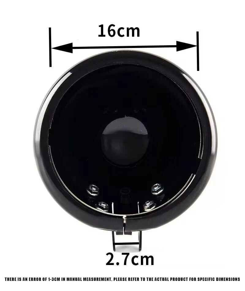 Motorcycle Black Headlight Light 5.75" 5 3/4 inch Bucket Housing Shell Trim Holder For Harley Dyna Sportster Iron XL 883 view 5