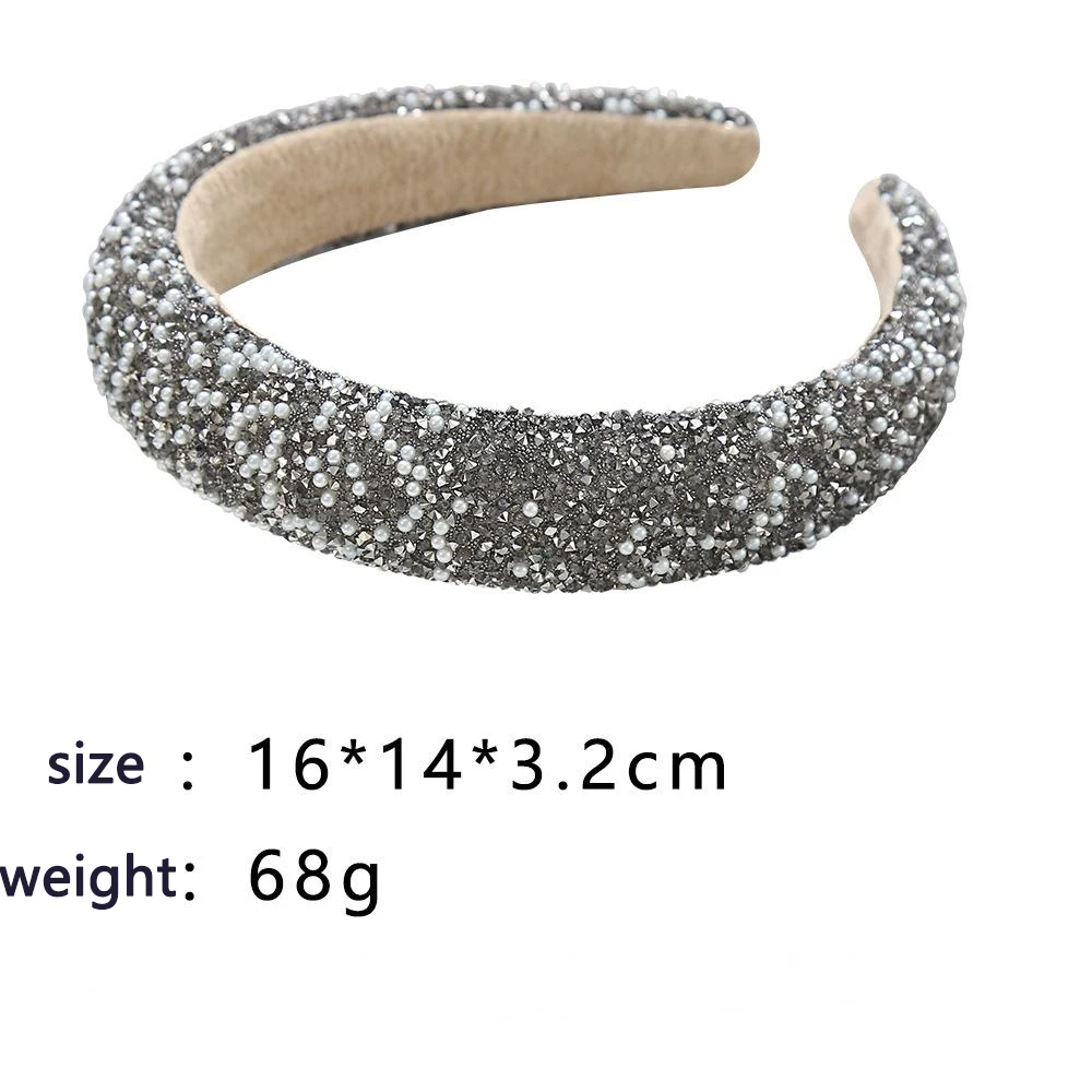 Diamond Headband Glitter Sparkle Jeweled Womens Headbands Hair Bands Wide Fashion Hair Hoops Girls Hair Accessories Gifts