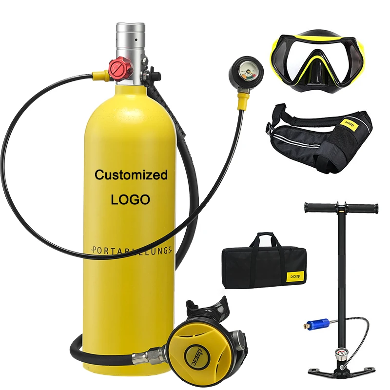 

Mini Diving Breathing Equipment Scuba Tank Aluminium Oxygen Cylinder High Quality Small