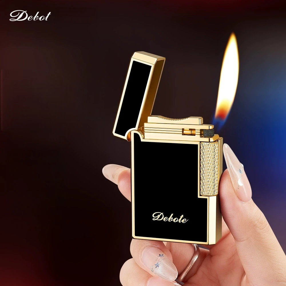 

New Personalized Metal Loud Sound Gas Lighter, Side-sliding High-end Business Gift Lighter, A Holiday Gift for Your Boyfriend