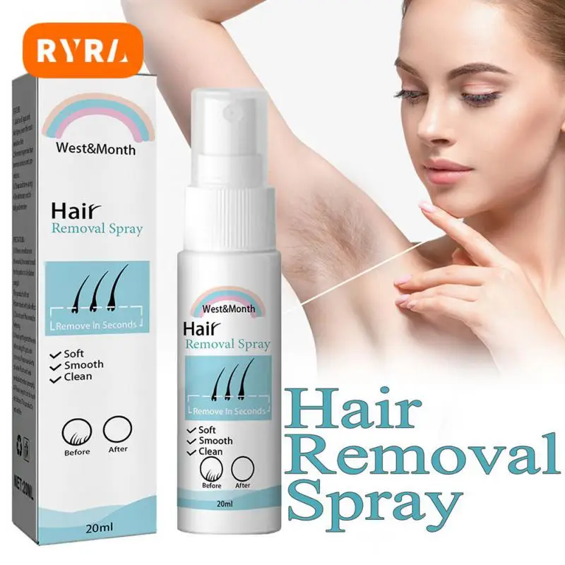 20ml Permanent Hair Removal Spray Hair Growth Inhibitor Painless Hair Remover Armpit Legs Skin Depilatory Body Care Men Women