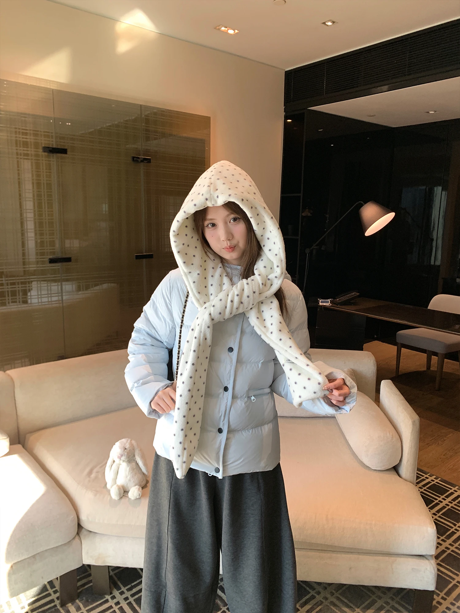 

Warmth Du down Hooded Jaet Sea Salt Brea White Du Feather Women's Sle 2026 New Arrival Cozy Outerwear Girl's Faion