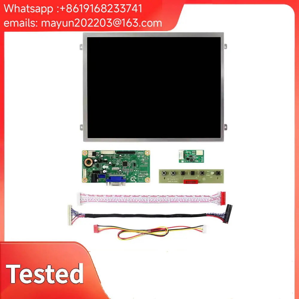 10.4-inch LCD screen: VS104T-003A, 1024x768 resolution, includes HDMI/VGA/audio controller board.