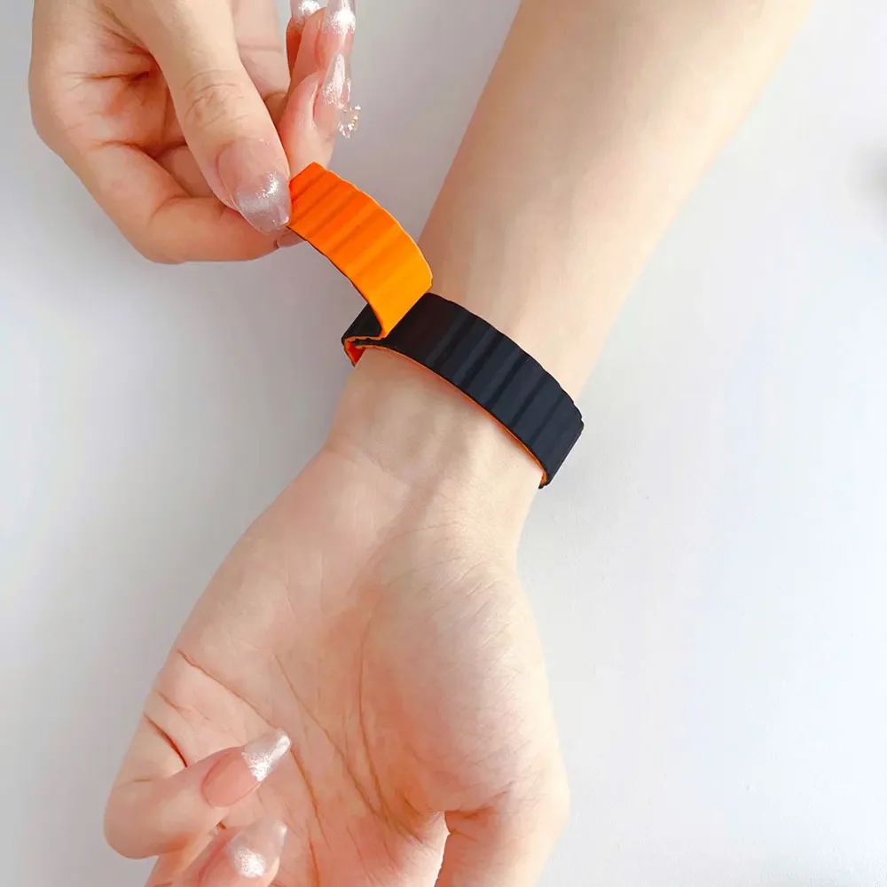 Cinturino in Silicone per Xiaomi Mi Band 8 bracciale cinturino sportivo per cinturino di ricambio per cinturino Miband8 Mi Band8 Manetic