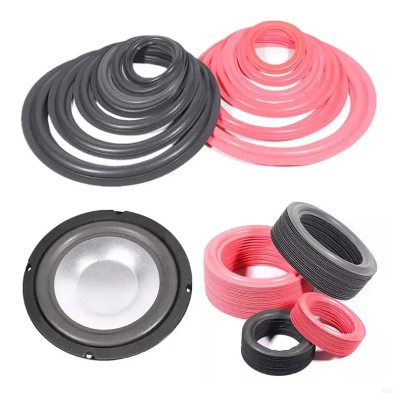 1Pc Speaker Foam Rings Repair 4/5/6.5/8/10/12inch Suspension Surround Folding Ring Full Range Woofer Speaker Replacement