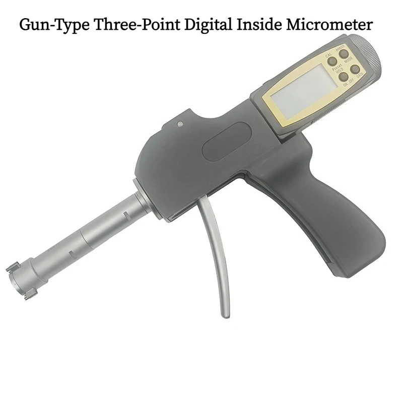 6-8MM/10-12MM High-Precision Digital Inside Micrometer, Accuracy 0.001MM, Gun-Type Three-Point Inside Micrometer, Digital Microm