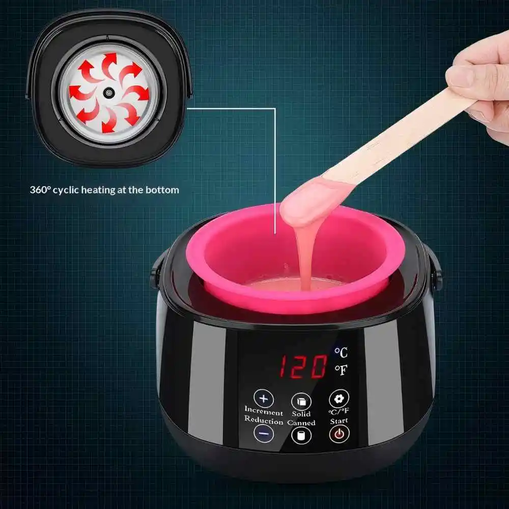 

500ML Wax Warmer Digital Wax Heater for Professional Hair Removal Waxing Beans Heating Machine Depilation Epilator Wax-melt Pot