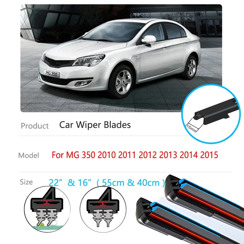 

For Roewe MG 350 2010 2011 2012 2013 2014 2015 Car Accessories Wiper Blade Strip Front Windshield Rubber Cleaning High Quality