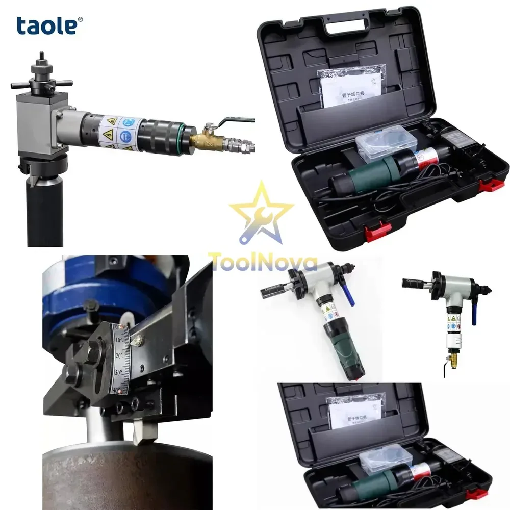 High Efficiency Internal Expansion Portable Metal Steel Pipe Cold Mobile Pneumatic Beveling Machine