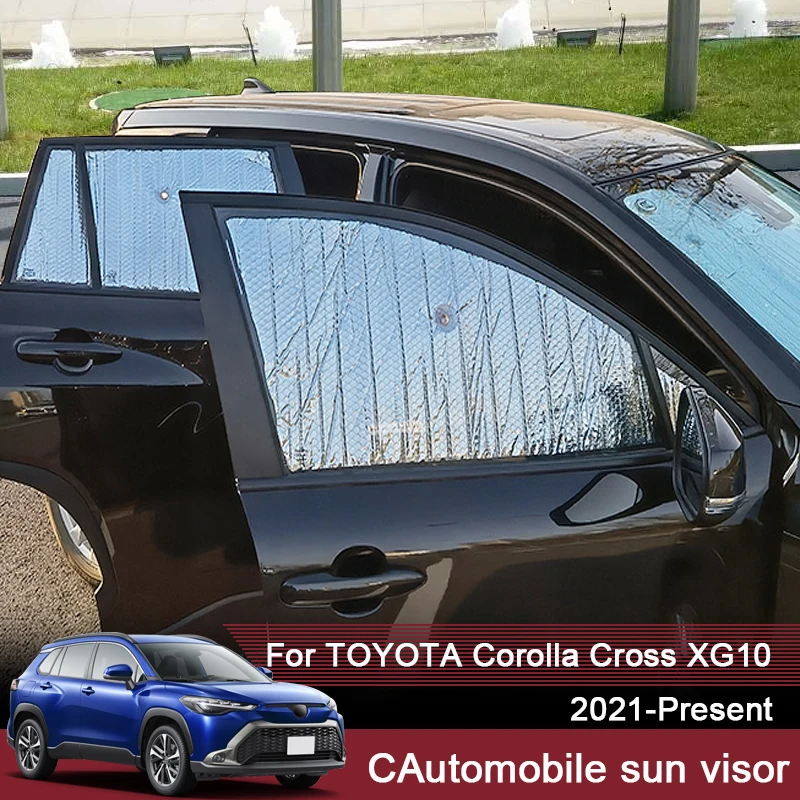 Car Sunshades UV Protection For Toyota Corolla Cross XG10 2021-2025Window Curtain Sun Shade Visor Windshield Protector Accessory