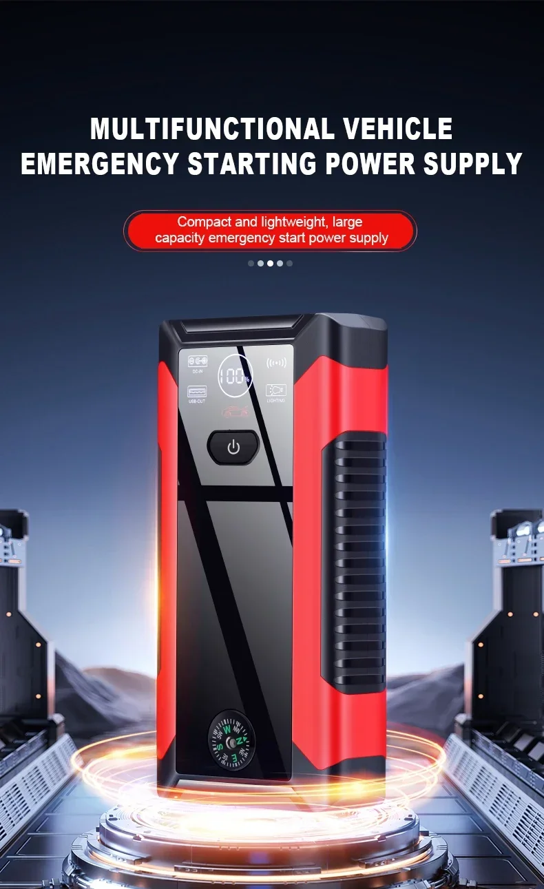 

Car Jump Starter Starting Device Battery Power Bank 12V98000mAh Jumpstarter Auto Buster Emergency Booster Car Charger Jump Start