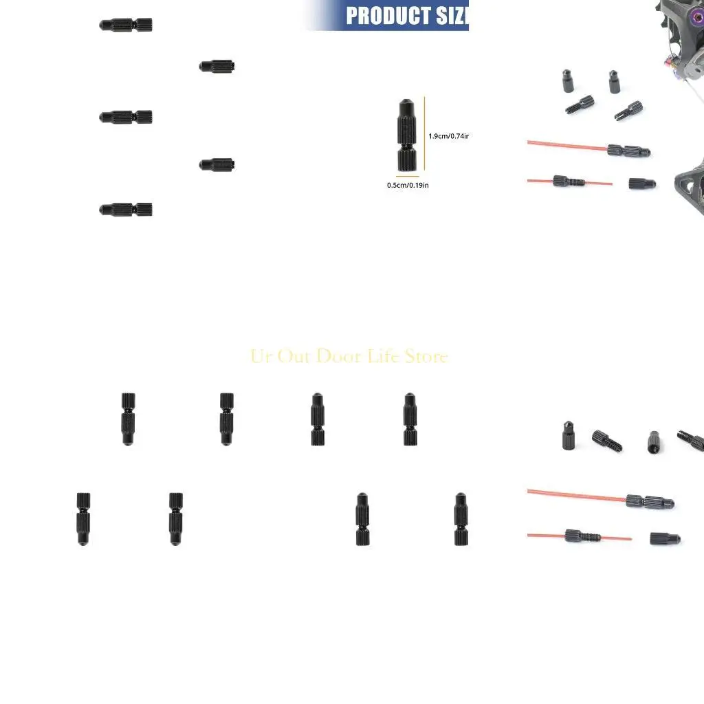 

77 мкФ, 5 шт., съемные велосипедные тормозные наконечники, концевые заглушки для тросов, многоразовые колпачки для хвостов для