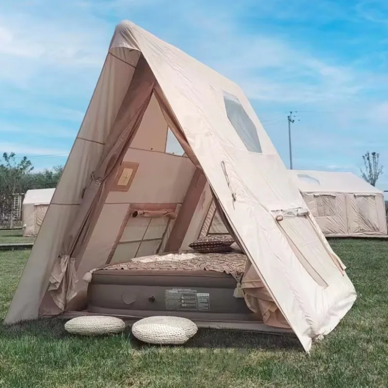 

2026 Newest Triangle Inflatable Tent For Outdoor Camping 2-3 Person Air Tent