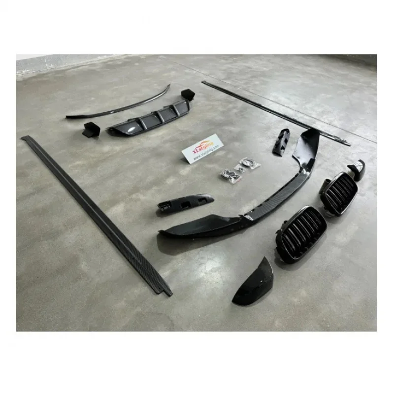 

Комплекты для переоборудования Xlstyling, передняя губа, Sp, задний диффузор, спойлер F16, настоящая карбоновая крышка бокового зеркала, решетка