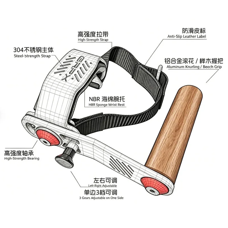 Adjustable Lateral Raise Handle Cable Machine Attachment for Shoulder Training Fitness Equipment Exercise Tool