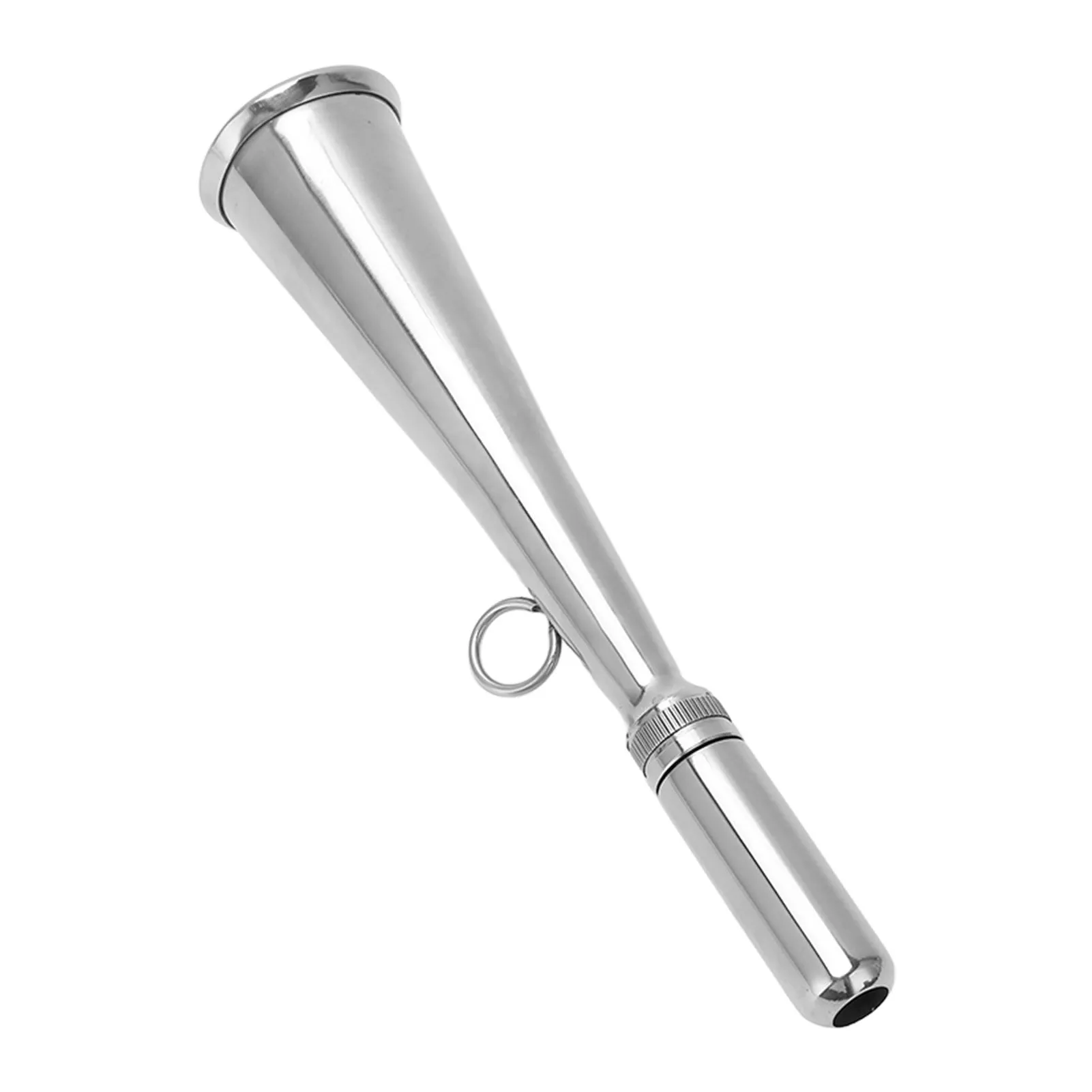 Handheld Foghorn Stainless Steel for Boat Marine Fog Horn with Removable Mouthpiece Accessory OEM Replacement Part