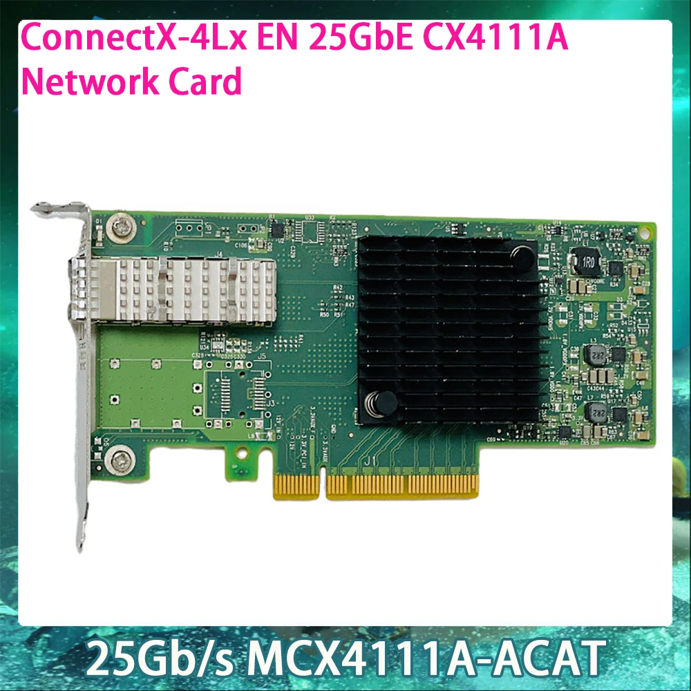 25Gb/s MCX4111A-ACAT For Mellanox ConnectX-4Lx EN 25GbE CX4111A Network Card InfiniBand NIC