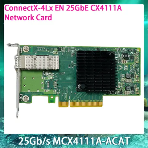 Mellanox ConnectX-4Lx EN 25GbE CX4111A 네트워크 카드 InfiniBand NIC용 25Gb/s MCX4111A-ACAT