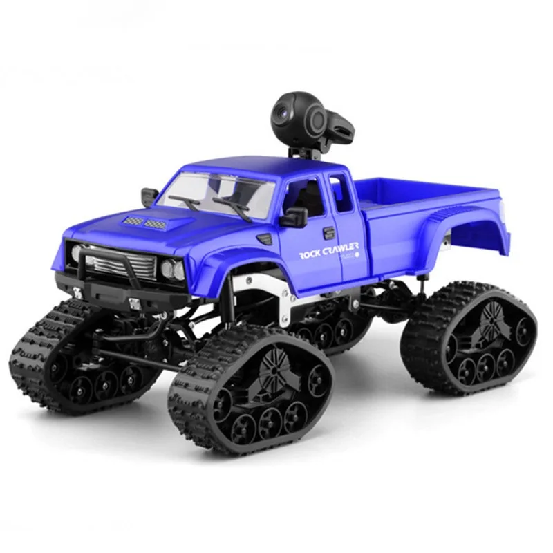 RC Car with 720P Wifi Camera Fayee FY002A 1/16 2.4G 4WD HD WIFI FPV Off-road Military Remote Control Truck W/LED Light RTR Toy