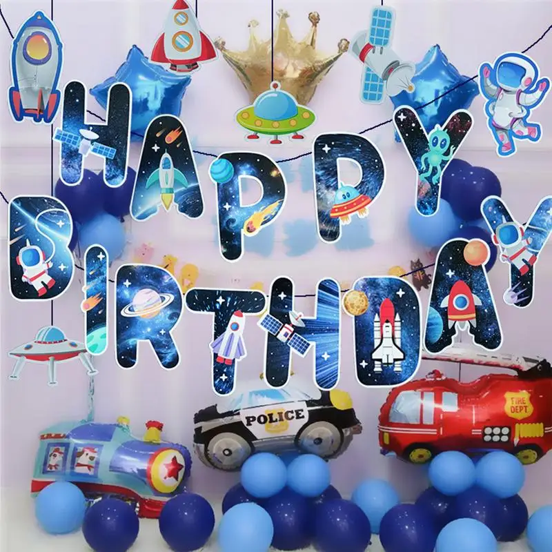 Solar System Birthday Bulletin Board Sets  Outer Space Room Decor   63Pcs Space Birthday Classroom Bulletin Board for School