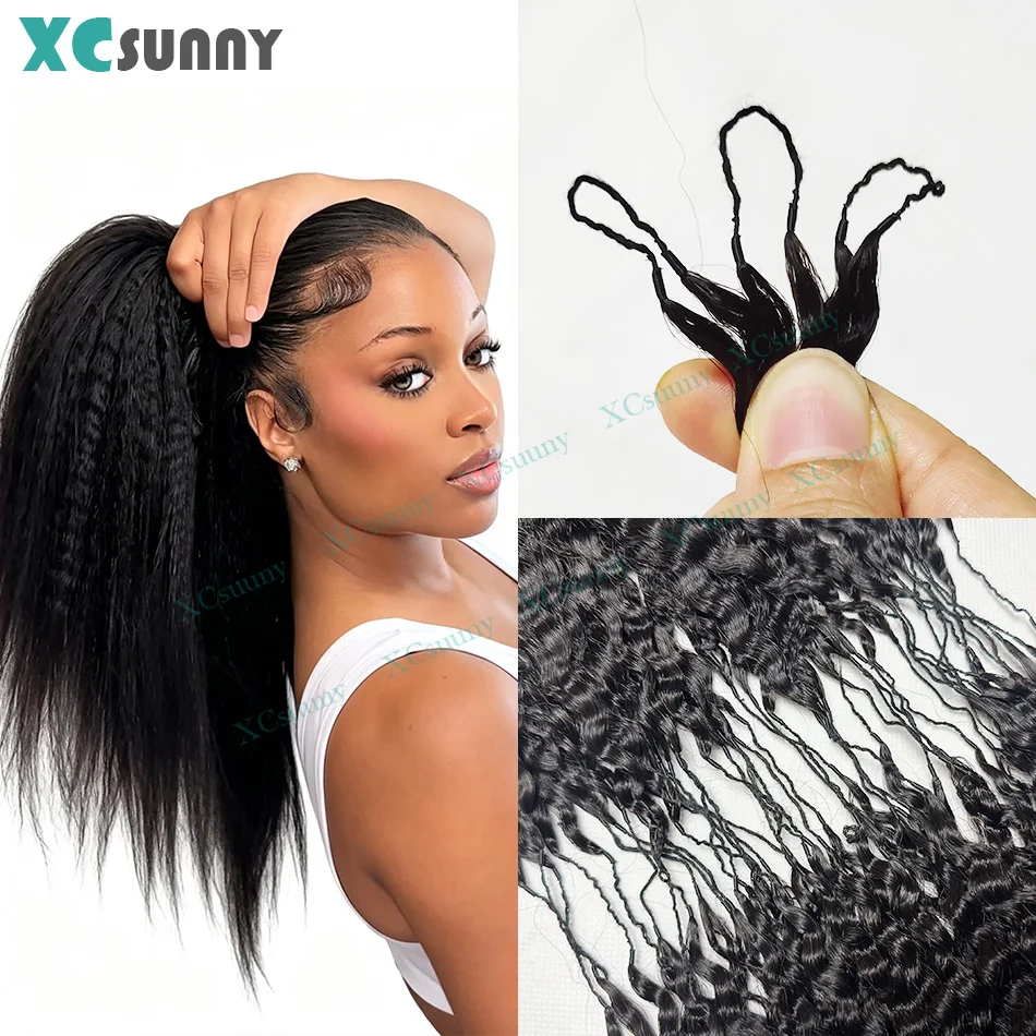 feather-crochet-human-hair-extensions-kinky-straight-invisible-knots-pre-separated-knotless-crochet-braids-miracle-knots