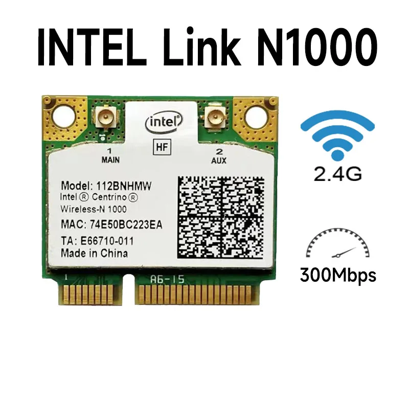 112BNHMW Intel WiFi Link N1000 300M mini pcie laptop wireless card MINI PCIE WIFI CARD