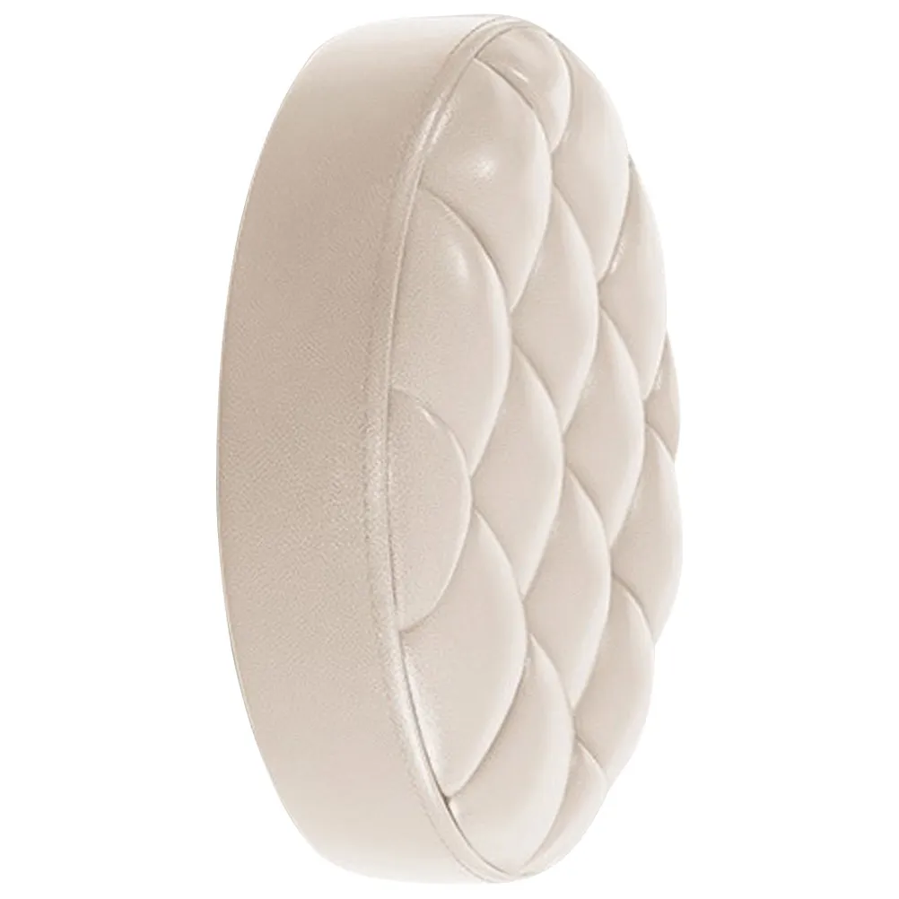 PU Round Bar Stool Replacement Seat Cushion Sturdy Sponge Material Easy Clean Dining Ceremony Banquet Chair Pad