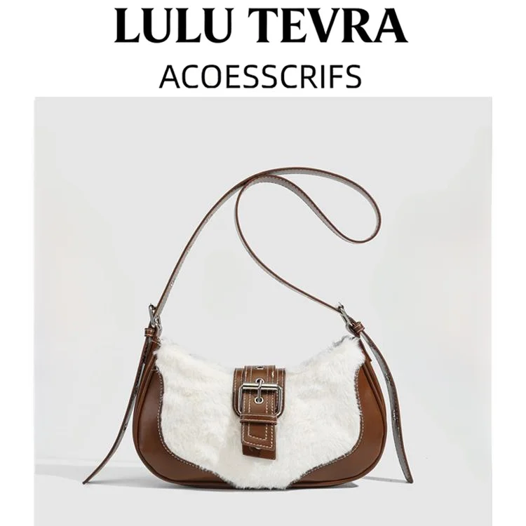 

Lulu Tevra Sweet Cool Trendy Underarm Bag New Faion oulder Crossbody Bag for Women Retro Sle Handbag Medium Size
