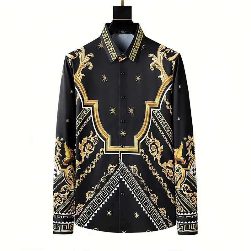 Men's Lightweight Long Sleeve Shirts Fashion Simple Design Casual Business Clothes For Men Oversize Breathable Autumn Daily Tops