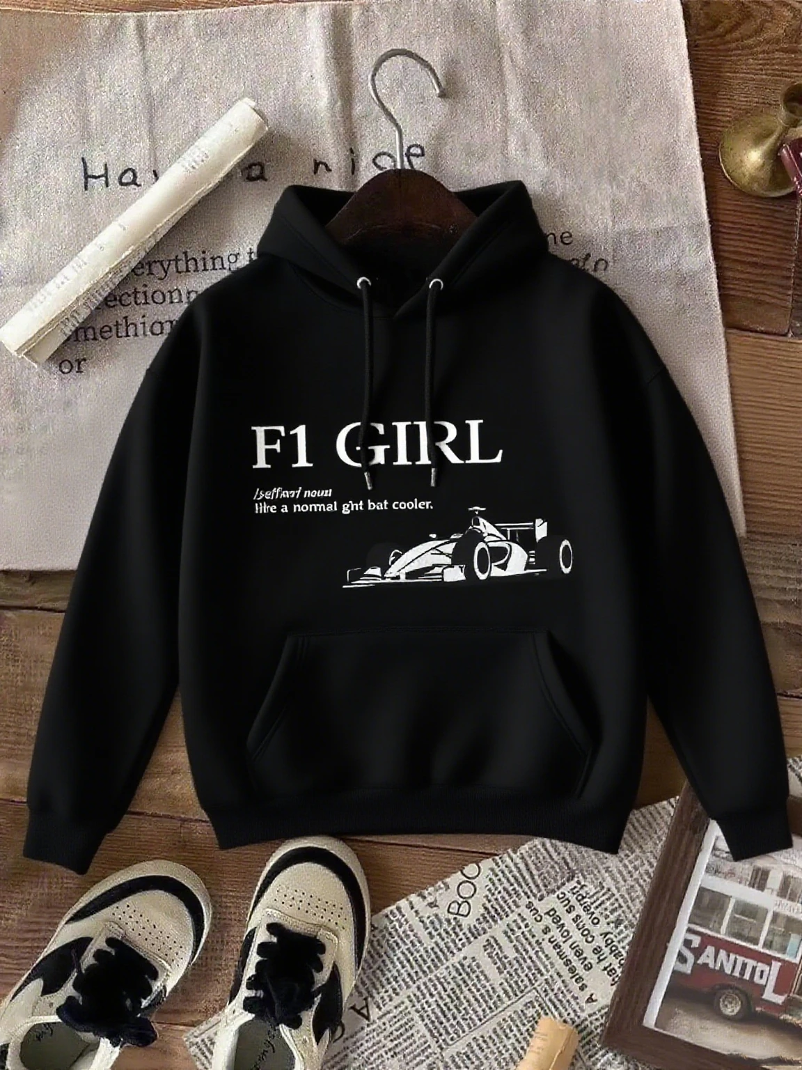 

Racing Graphics Printing Autumn and Winter Pure Cotton Men's and Women's Hoodies Casual Outdoor Street Sports Training Brand