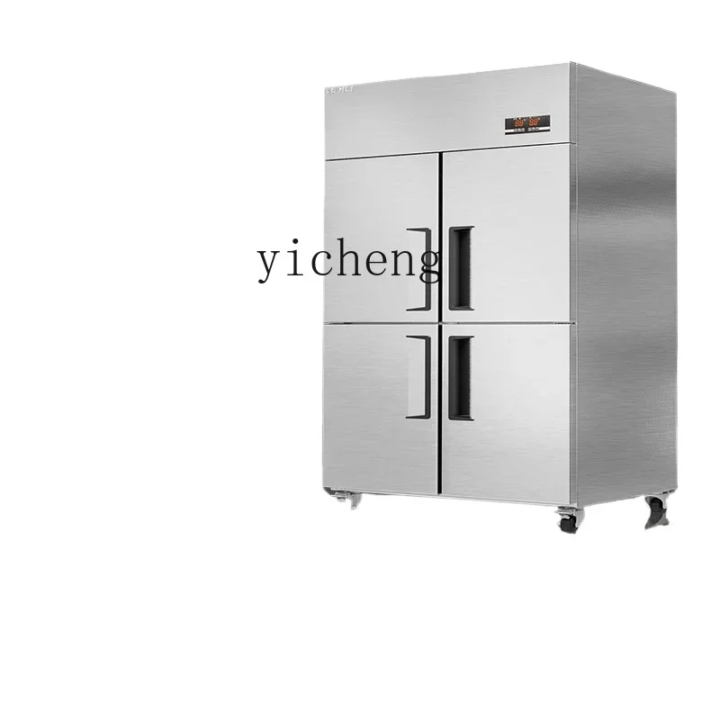 four-door refrigerator commercial kitchen vertical four-door freezer large capacity six-door freezer