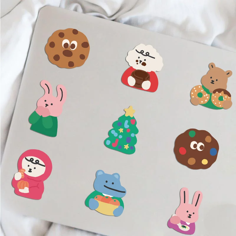 10/30/50/70 PCS Korean Ins Style Cute Cartoon Bear Cute Girl Graffiti Waterproof Sticker Suitcase Notebook Refrigerator WaterCup