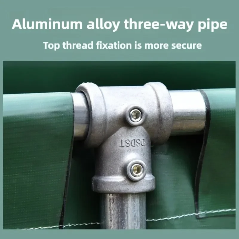 Aluminum Alloy Pipe Connector, Elbow Tee Base Plan Three-dimensional Pipe Connection Fastening Steel Pipe Frame Accessories