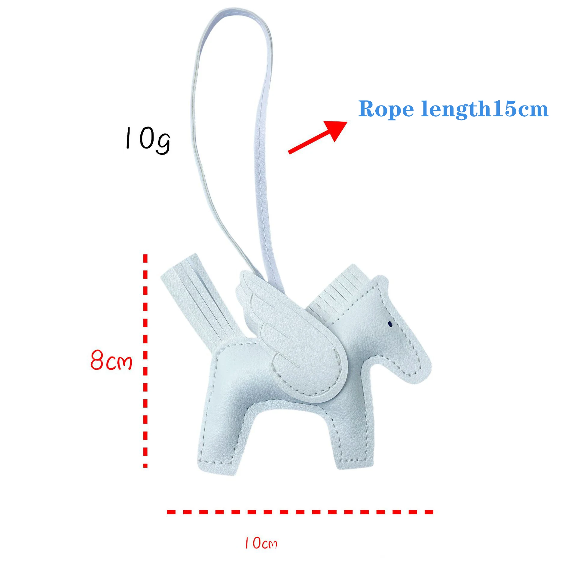 سلسلة مفاتيح بيغاسوس لطيفة للنساء، حقيبة فانتاسي ليتل بيغاسوس من جلد البولي يوريثان، ملحقات مفتاح السيارة بجناح الملاك، سحر الهاتف المحمول