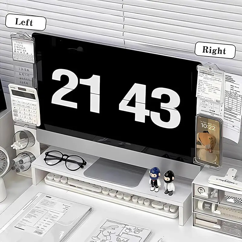 حامل ملاحظات لاصق لشاشة الملاحظات اللاصقة لشاشة المكتب ولوحة تنظيم سطح المكتب وخالية من الأزيز للأعمال #1