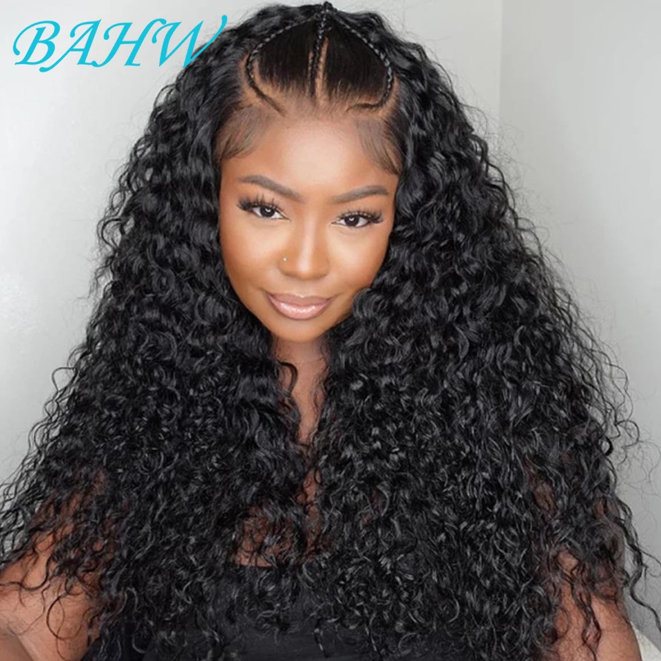 

Indian Water Wave Human Hair Wigs 13x4 Transparent Lace Front Wigs Pre Plucked Remy Hair 4x4 Lace Closure Wig For Black Women