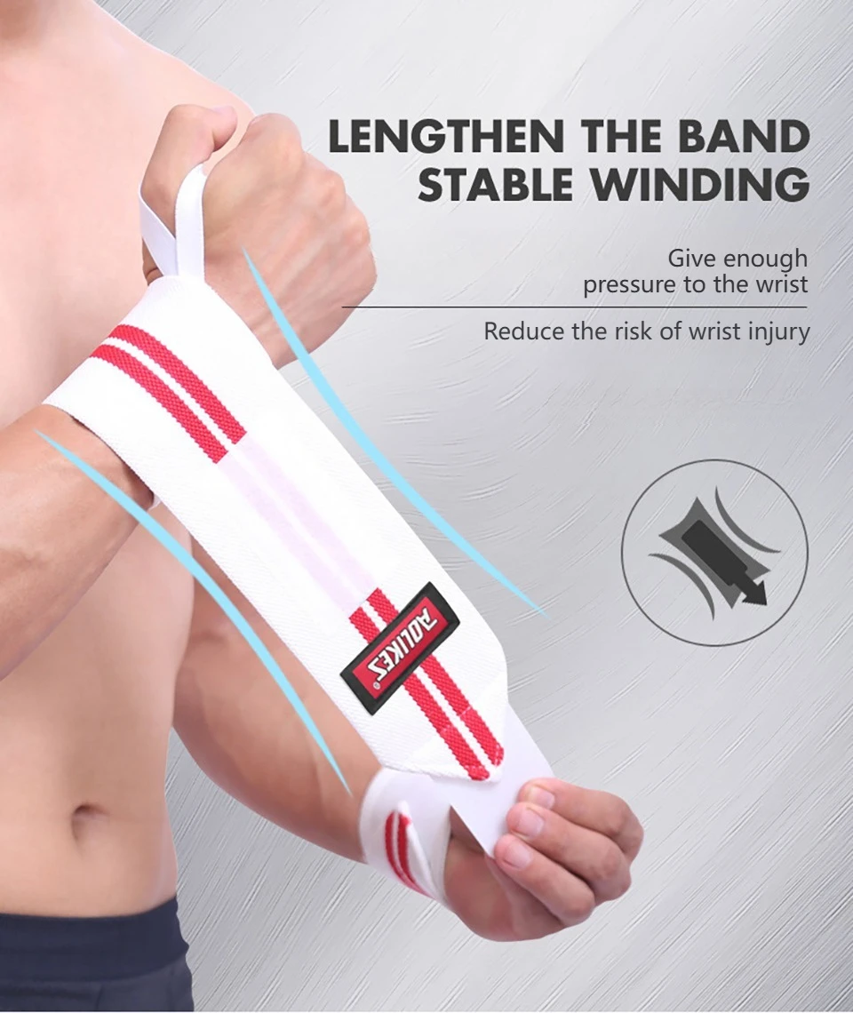 AOLIKES Fitness Handgelenkbandagen Gewichtheben Gym Handgelenkstützen Cross-Training Gepolsterte Daumenbandage Krafttraining Handunterstützung Handgelenkband – Detail 6