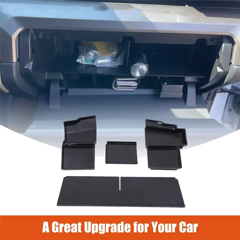 NEW HOT In Stock-Glove Box Dividers For Toyota Tacoma 2024, Passenger Glove Storage Box With Insert Storage Divider Organizer Ac