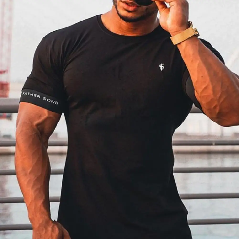 Summer Top Streetwear t-shirt da uomo Sports O Neck Fabulous Colorfast Men Top